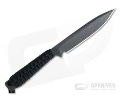 M. Strider Knives WP Hand Ground Spear Point Black PSF27 Black Paracord 0125 -Camping Knives best sale 0125 3 2