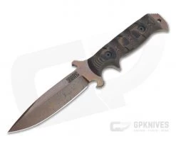 Dawson Knives Chief Arizona Copper 3V Orange/Black G10 Fixed Blade