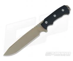 Hinderer Knives Fieldtac 7.0 D2 FDE DLC Fixed G10 Knife