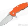 Hinderer Knives Jurassic 3.25" Orange G10 SpearPoint Stonewash