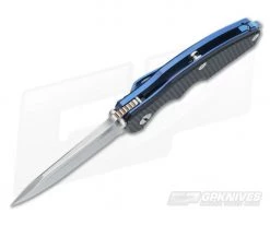 Hinderer Knives Jurassic 3.25" Black G10 SpearPoint Blue Ano -Camping Knives best sale 0452 3 1
