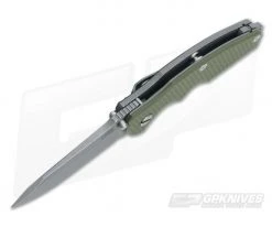 Hinderer Knives Jurassic 3.25" OD Green G10 SpearPoint WF -Camping Knives best sale 0454 3