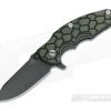 Hinderer Knives Jurassic Black DLC 3.25" Green/Black G10 SpearPoint