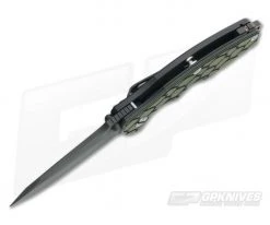 Hinderer Knives Jurassic Black DLC 3.25" Green/Black G10 SpearPoint -Camping Knives best sale 0464 3