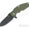 Hinderer Knives Jurassic Black DLC 3.25" OD Green XM G10 SpearPoint