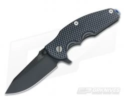 Hinderer Knives Jurassic Black DLC 3.25" Gray/Black XM G10 SpearPoint