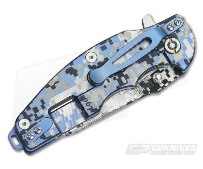 Hinderer Knives Digi Camo Jurassic S35VN Spear Point Battle Blue #067 2 Hinderer Knives Digi Camo Jurassic S35VN Spear Point Battle Blue #067 - Image 2
