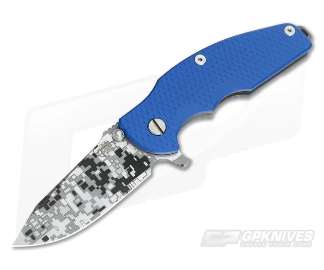 Hinderer Knives Digi Camo Jurassic S35VN Spear Point Blue XM G10 #074 1 Hinderer Knives Digi Camo Jurassic S35VN Spear Point Blue XM G10 #074