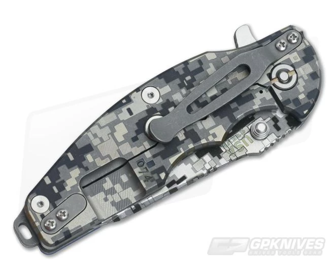 Hinderer Knives Digi Camo Jurassic S35VN Spear Point Blue XM G10 #074 2 Hinderer Knives Digi Camo Jurassic S35VN Spear Point Blue XM G10 #074 - Image 2