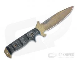 Dawson Knives Chief Arizona Copper 3V Two-Tone Carbon Fiber Fixed Blade -Camping Knives best sale 04955 3
