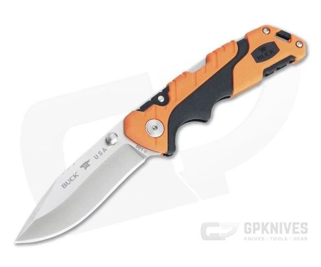 Buck Pursuit Pro Folder Small S35VN Drop Point Orange Folding Hunting Knife 0661ORS 1 Buck Pursuit Pro Folder Small S35VN Drop Point Orange Folding Hunting Knife 0661ORS