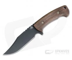 Hinderer Ranch Bowie Vintage Series Walnut Parkarized O1 Fixed Blade 0706