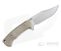 Hinderer Ranch Bowie Stonewashed CPM-3V Natural Micarta Fixed Blade -Camping Knives best sale 0710 3