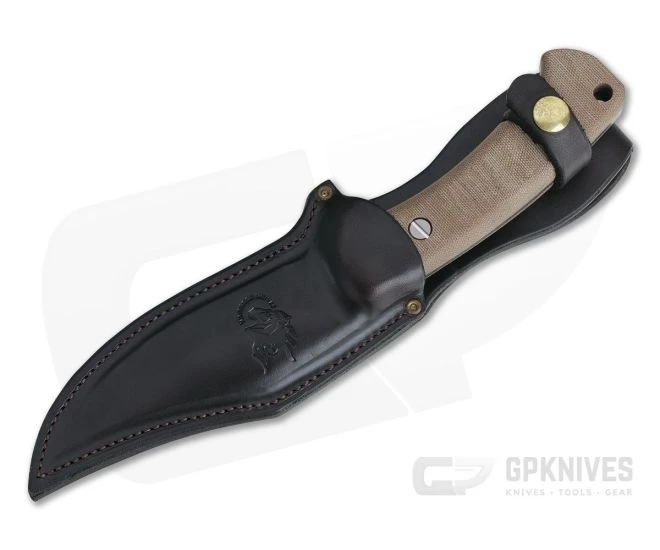 Hinderer Ranch Bowie Battle Black CPM-3V Natural Micarta Fixed Blade 2 Hinderer Ranch Bowie Battle Black CPM-3V Natural Micarta Fixed Blade - Image 2