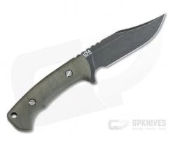 Hinderer Ranch Bowie Battle Black CPM-3V Green Micarta Fixed Blade -Camping Knives best sale 0722 3