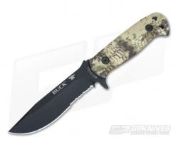 Buck 822 Sentry Kryptek Highlander Black Fixed Knife
