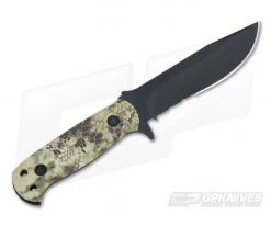 Buck 822 Sentry Kryptek Highlander Black Fixed Knife -Camping Knives best sale 0822cmx26 3
