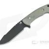 Hinderer Ranch Reserve Harpoon Spanto Battle Black CPM-3V Green Micarta Fixed Blade 0888