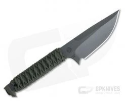 M. Strider Knives WP Hand Ground Spear Point Black PSF27 Green Paracord -Camping Knives best sale 092 3 1