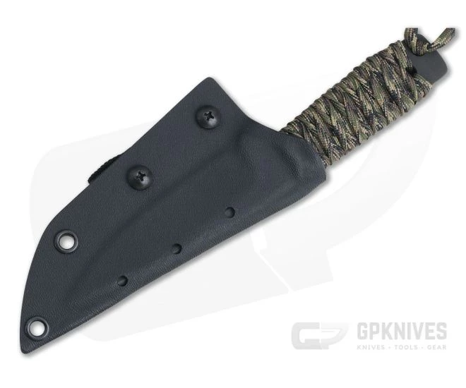M. Strider Knives WP Hand Ground Spear Point Black PSF27 Camo Paracord 2 M. Strider Knives WP Hand Ground Spear Point Black PSF27 Camo Paracord - Image 2