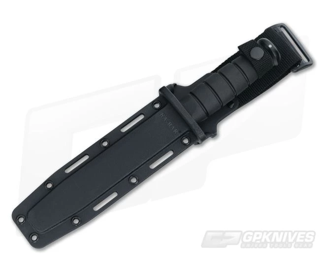 Kabar USMC Fighting Utility Knife Black Serrated Composite Sheath 1214 2 Kabar USMC Fighting Utility Knife Black Serrated Composite Sheath 1214 - Image 2