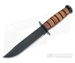 Kabar USMC Utility Knife Leather Handle 1217