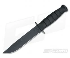 Kabar Short USA Plain Edge Black Composite Sheath 1258