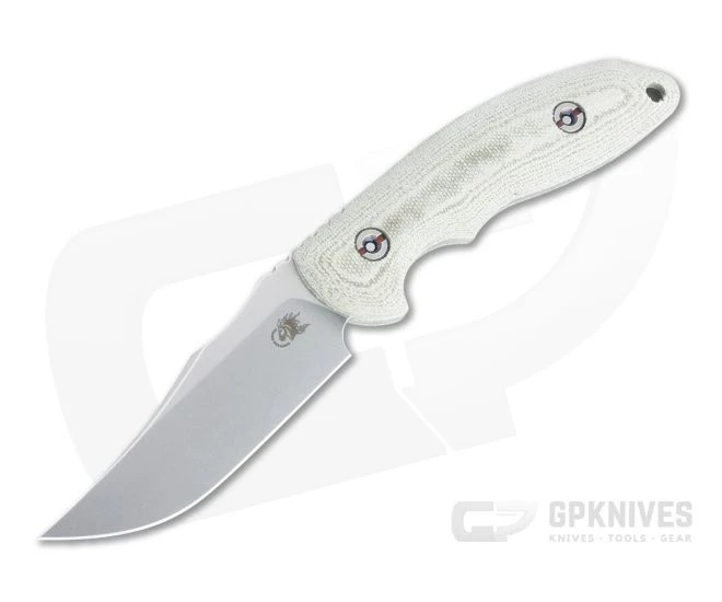 Hinderer Emmett Bowie Stonewashed 20CV OD Green Micarta Fixed Blade 1278 1 Hinderer Emmett Bowie Stonewashed 20CV OD Green Micarta Fixed Blade 1278