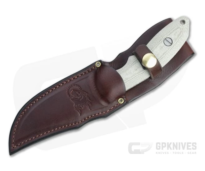 Hinderer Emmett Bowie Stonewashed 20CV OD Green Micarta Fixed Blade 1278 2 Hinderer Emmett Bowie Stonewashed 20CV OD Green Micarta Fixed Blade 1278 - Image 2