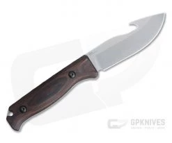 Benchmade Hunt Saddle Mountain Skinner with Gut Hook Stonewashed S30V Stabilized Wood Fixed Blade Knife 15004 -Camping Knives best sale 15004 3
