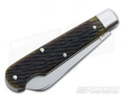 Tidioute Cutlery #15 Boys Knife Cap Lifter Yellow Jig Bone -Camping Knives best sale 153216cl aygb 2