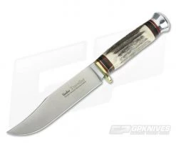 Linder Knives XL Traveller Bowie Stag Handle 190113