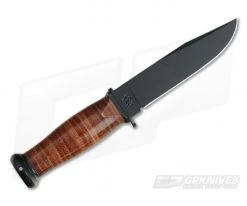 Kabar Mark I 1095 Cro-Van Stacked Leather USN Knife 2225 -Camping Knives best sale 2225 3