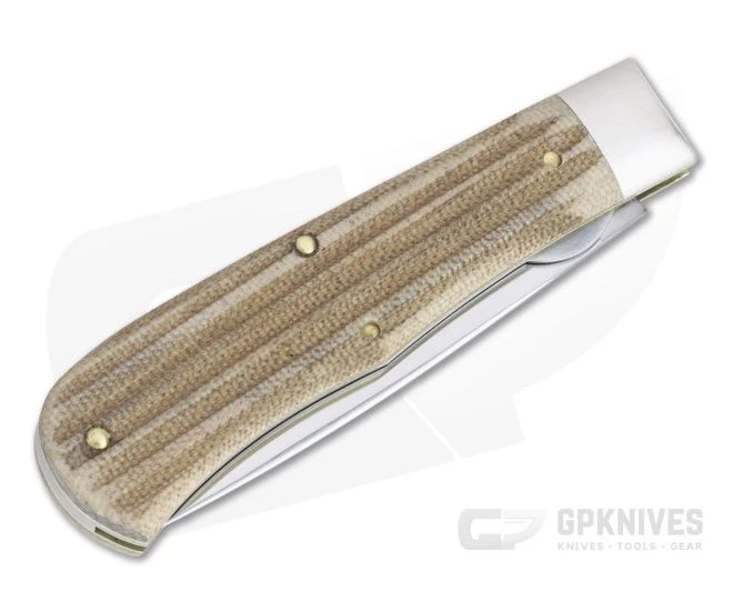 Tidioute #23 Trapper Single Blade Liner Lock Woodland Micarta 235120LL 2 Tidioute #23 Trapper Single Blade Liner Lock Woodland Micarta 235120LL - Image 2