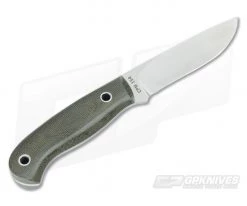 Mike Irie Model 110 Green Canvas Micarta CPM-154 -Camping Knives best sale 2835 3