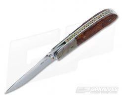 Mike Irie Model 1 Folder Desert Ironwood S35VN #337 -Camping Knives best sale 2927 3