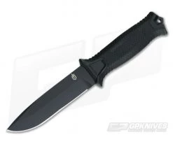 Gerber Strongarm Black Plain Edge Fixed Blade Knife 30-001038N