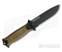 Gerber Strongarm Coyote Brown Plain Edge Fixed Blade Knife 30-001058N -Camping Knives best sale 30 001058n 3