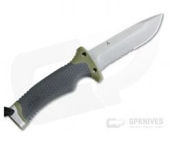 Gerber Ultimate Fixed Blade Stonewashed Partially Serrated Multi-Purpose Fixed Blade Knife 30-001829 -Camping Knives best sale 30 001829 3