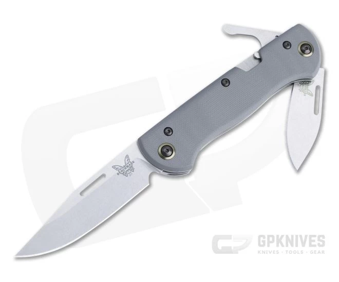 Benchmade Weekender Stonewashed S30V Gray G10 Two-Blade Slip Joint Folder 317 1 Benchmade Weekender Stonewashed S30V Gray G10 Two-Blade Slip Joint Folder 317