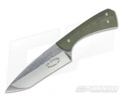 Steven Kelly Bug Out CPM 154 Small Fixed Green G10