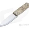 Marttiini Knives Tundra Gray Curly Birch Scandinavian Grind Full Tang Bushcraft Knife 352015
