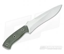Mike Irie TFK Green Micarta Satin S35VN -Camping Knives best sale 3541 3