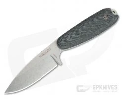 Bradford Guardian3.5 Sabre Ground Stonewashed M390 3D Black Canvas Micarta