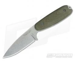 Bradford Guardian3.5 3D Green Micarta Sabre Ground Stonewash M390