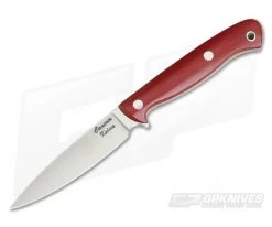 Camerer Knives Field Sport Elmax Red Linen Micarta Fixed Blade