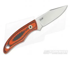 Tom Krein Custom Cayenne Orange Carbon Fiber CTS-XHP EDC Fixed Blade 5 Tom Krein Custom Cayenne Orange Carbon Fiber CTS-XHP EDC Fixed Blade -Camping Knives best sale 3693 3