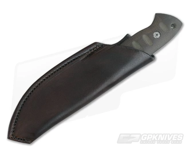 Steve Kelly S.K. Knives Custom Bushman S30V Fixed Blade Green Canvas Micarta 2 Steve Kelly S.K. Knives Custom Bushman S30V Fixed Blade Green Canvas Micarta - Image 2