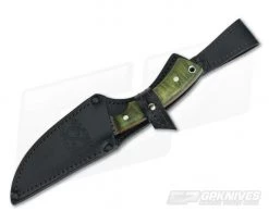 Olamic Cutlery Nero Green Karelian Birch HCVD Damascus Persian -Camping Knives best sale 3730 2