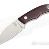 Tom Krein Custom Micro Chef Burgundy Micarta Satin D2 EDC Fixed Blade